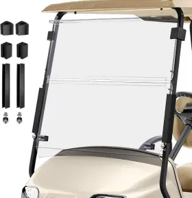 Cartalia 710694632394 For Ezgo Txt Clear Windshield 2014- Up New In Box Golf Cart Part