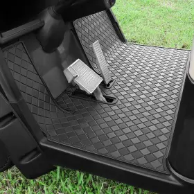 Cartalia 744675643925 Golf Cart Floor Liner Mat 8mm Thick Rubber Full Coverage Only Fit For 2007-2016