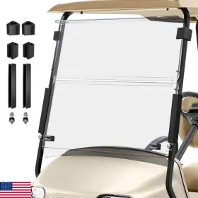 B0fdfx2hgw Cartalia Clear Golf Cart Windshield 3/16 5mm Thicken For 2014-up Ezgo Txt 41.42