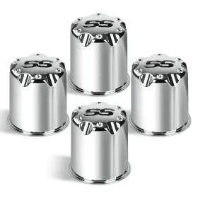 B09thl48h1 Cartclan Ezgo Golf Cart Wheel Center Cap Cover 2.65 Inch Bore Chrome Plastic 4-pack