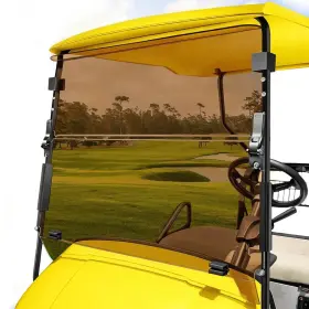 Cascartcade 761152535214 3rd Gen Hinge Ezgo Golf Cart Windshield 3/16 Inch 5mm Thickened Pc Txt