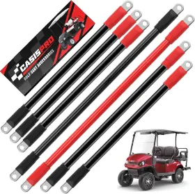 Casispro 711474150079 Ezgo Txt Golf Cart Battery Cables 4 Gauge Wiring Kit 7pcs