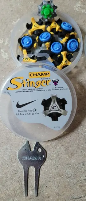 Champ 036504756303 2 Stinger Golf Cleats Q-lock Pack Of 20 And 13 With Keys