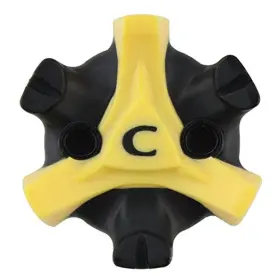 75640 Champ Scorpion Stinger Tri-lock Golf Cleats - Black/yellow