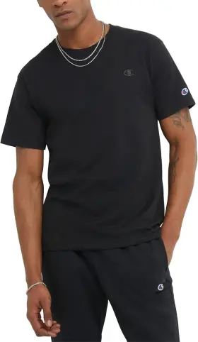 T0223-003-l Champion Mens Classic Everyday Soft Comfortable T-shirt Large Black