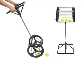 Lzwk0165 Chaofan 2 In 1 Tennis Balls Pickup Automatic Receiver With Handle For Storage A