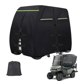 B0c6gt65qj Che Yi Bao Golf Cart Cover 2 Passenger Heavy Duty 600d Waterproof Extended Roof Ezgo Club C