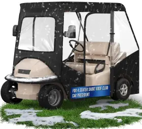 Cholila Cover 4 2 -precedent-enclosure Updated Golf Cart Enclosure - Passenger Driving For Club Car Precede