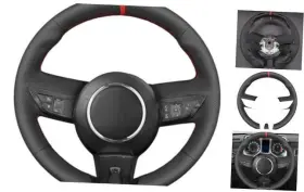 Car2075-cus-l Chongqing Ouyue Technology Co. Ltd Car Steering Wheel Covers For Chevrolet Leather Red 1