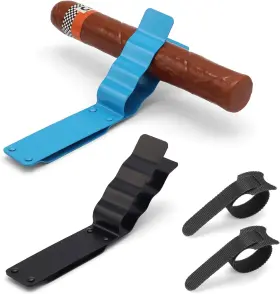 Holder-241115-f Cilkus Magnetic Golf Cart Clip Holder Aluminum Alloy Accessory 2pack Black Blue
