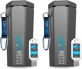 Clean Flight 744110679663 Premium Golf Ball Washer - Portable Cleaner For Bag Or Cart Best Acc
