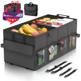 Clesoo 679262903710 Car Trunk Organizer For Suv 60l Backseat Back Seat Large