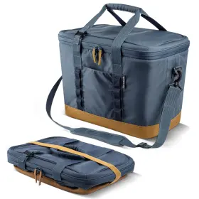 Pcc50-4229-1052 Clevermade Pacifica Collapsible Cooler Bag Large Ocean Cognac
