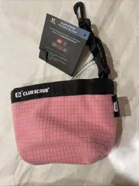 Club Scrub 197644246335 Pro Bag For Cleaning Golf Clubs And Balls Microfiber Pink New