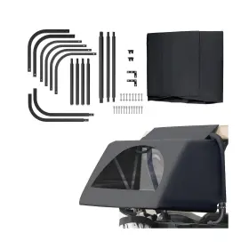60210120-43434526  Clubrally Universal Golf Cart Rear Bag Rain Cover Kit Split Stand