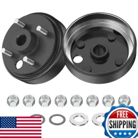 Clubrally B08ndwnyp5 Golf Cart Large Hole Fine Splined Brake Drum Kit Fits 1991-up Gas