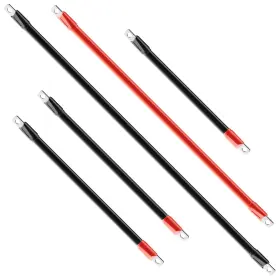 Cb-0093 Clubrally Golf Cart Battery Cables Power Wiring Kit 2 Gauge Cable For Ezgo Rxv