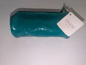 F64337 Coach Svb6s Ny 3 Branded Golf Ball Set - Teal Carrying Case. New With Tags. See Desc