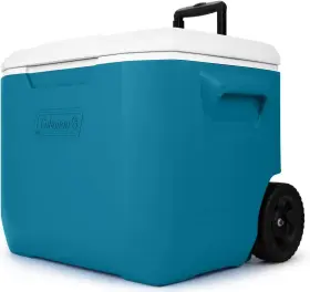 2160831 Coleman Cooler Chiller 60 Quart With Wheels Quarts Ocean Blue
