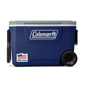 2179153 Coleman Classic Series Insulated Portable Rolling Cooler With 62qt Twilight