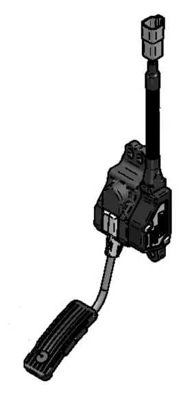 Cvg468031 Columbia Par Car 40883-14 Accel Pedal Assly Drop Down With Harness And Pad
