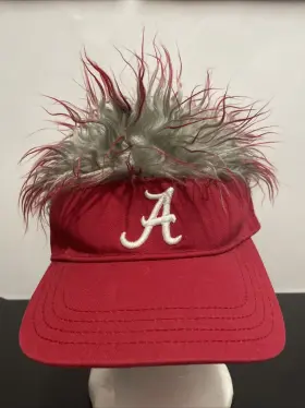 Concept One Accessories 804371582383 Alabama Crimson Tide Flair Hair Licensed Visor Embroidered Logo Hat