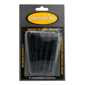 Dct003-blk Consistent Tee Beveled Biodegradable 3-1/4 Inch 10-pack Tees Black