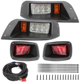 Cool Star 774388282319 Led Headlight Tail Light Kit Compatible With Ezgo Txt Golf Carts 19