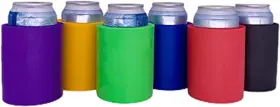 56-nt4b-2ov5 Coolie Junction Blank Thick Foam Old School Can Cooler Variety Color 6 See Features Pack