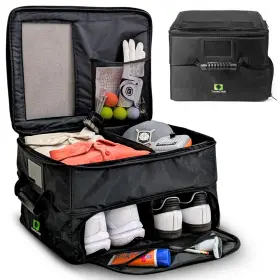 Course Cargo 197644499588 Golf Trunk Organizer - Storage For Shoes Balls Clothes And