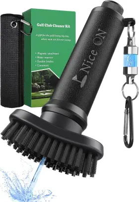 Cpzflyed 313105896851 Magnetic Golf Club Cleaner Brush With Towel Water Groove Cleane