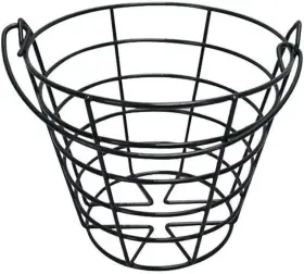 Crestgolf 313093835849 Stainless Metal Golf Basket Ball Container Bucket Holds