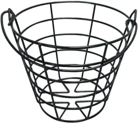 Crestgolf 744759248923 Stainless Metal Golf Basket Ball Container Bucket Holds