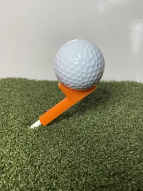 Cronk 199284762183 The Rightee Golf Tee Orange And White