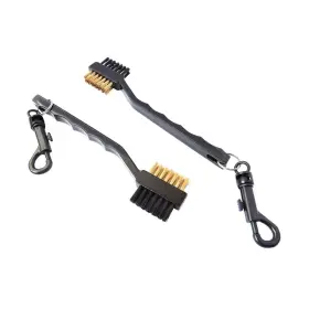 D Drneeko 701413502197 Pack Of 2 Golf Club Cleaning Brush With Double Sided Brass And Nylon Bristle B