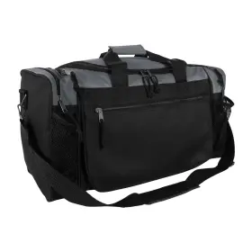 Dalix 812822025952 20 Inch Sports Duffle Bag W Mesh And Valuables Pockets Travel Gym Gray