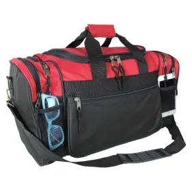 Df-053-red Dalix 20 Inch Sports Duffle Bag W Mesh And Valuables Pockets Travel Gym Red