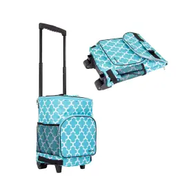 01-767 Dbest Products Ultra Compact Cooler Smart Cart Moroccan Tile Insul... Fast Ship