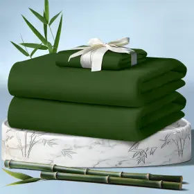 Olive3pcstwin Decolure 100% Viscose Derived From Bamboo Sheets Twin Size 3pcs - Ultra Soft