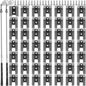 Deekin 313054412478 30 Pcs Golf Club Hanger Holder Wall Mount Rack Storage Organize