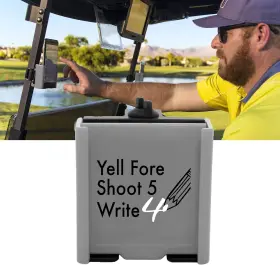 Desert Fox Golf 850022118104 Phone Caddy Funny Quotes Cart Holder With Shoot