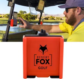 Desertfox-pc2040d-rb2 Desert Fox Golf Phone Caddy Adjustable Cart Holder With Secure St