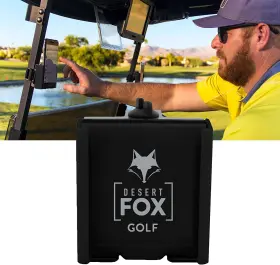 Desertfox-pc211d-rb2 Desert Fox Golf - Phone Caddy Black