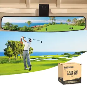 Direct 313113095048 Universal Golf Cart Rear View Mirror For Yamaha Ezgo Club Car 16.5 Inch Extra Wide