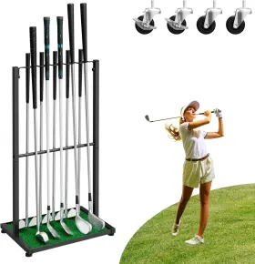 Direct 445023140105 Golf Club Holder Stand Ball Display For 10 Cues Storage