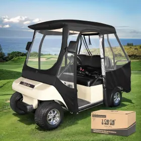 Direct 711181122664 4 Passenger Golf Cart Enclosure Storage Cover Short Roof 56 Inch With Bench For C