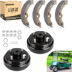 Direct 744110803082 Ezgo Txt Golf Cart Rear Brake Drum And Shoe Kit Oem Replacement Parts