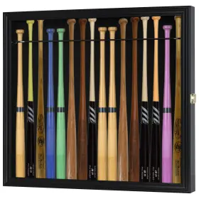 43235-26516 Displaygifts 16 Baseball Mini Bat Display Case Cabinet Holder Rack Uv Protect
