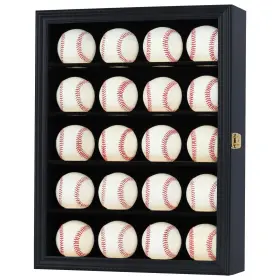 B20c Displaygifts 20 Baseball Display Case Stand Cabinet With 98% Uv Protection Ac