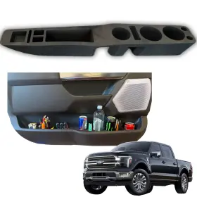 Dd-f150-14g Door Daddy Cup Holders Insert Organizer Compatible With Ford F-150 2021-2025 Access